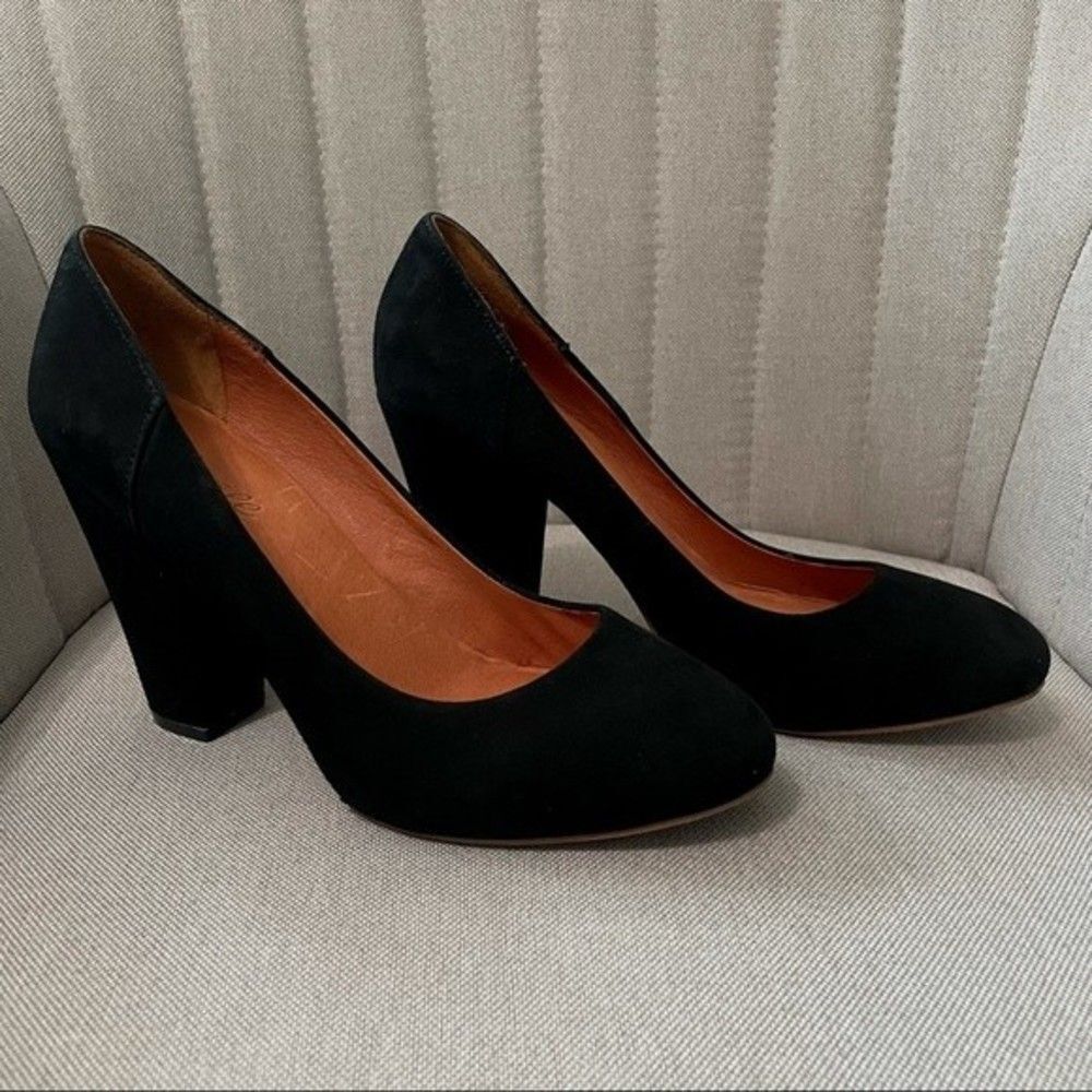 Madewell Chunky Suede Heels